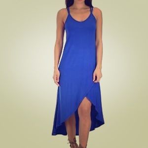 Lyss Loo wrap dress in royal blue. New.